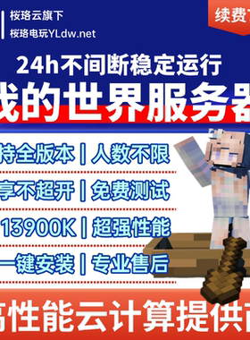 我的世界幻兽帕鲁Minecraft服务器java基岩服务器流畅开服稳定