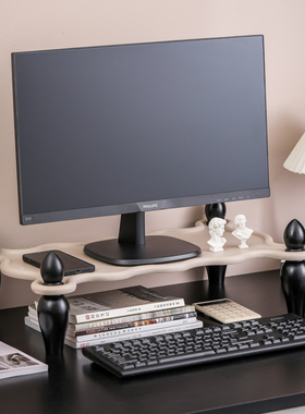 台式电脑增高架显示器支架办公桌面置物架工位收纳架子笔记本托架