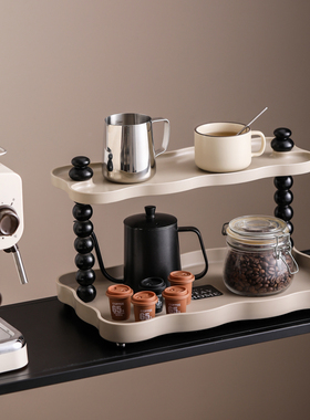 创意复古水杯收纳架桌面马克杯水吧台咖啡杯茶杯多层餐边柜整理架