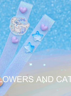 发贴女童碎发神器儿童礼物夏季清爽蓝色玉桂狗春夏整理碎发公主蓝