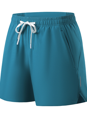 【有后袋】新款运动短裤男女夏季薄款跑步冰丝沙滩裤速干透气