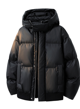 冬季新款棉衣男连帽外套高品质加厚上衣棉袄面包服棉服