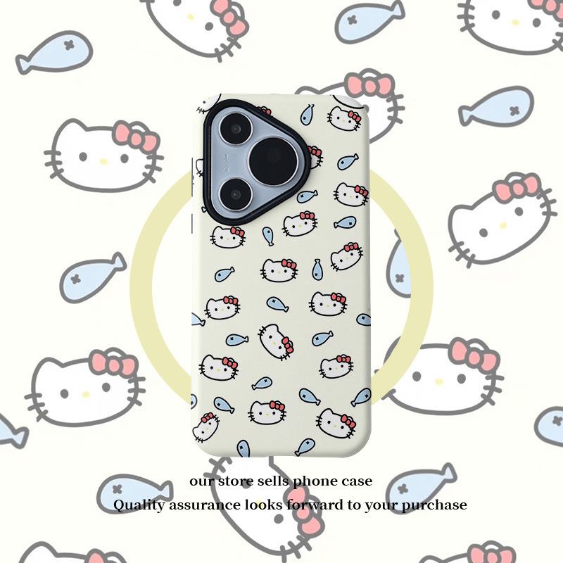 满屏凯蒂猫菲林磁吸二合一适用华为mate70手机壳小米15/vivo/oppo