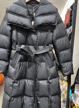 衣尚美8536H 小艺欧货女装2025冬季长款羽绒服加厚白鸭绒收腰外套