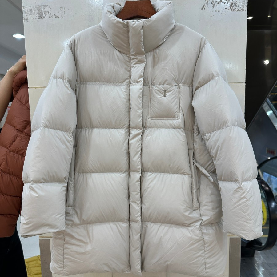 小艺2025冬季新款立领长袖面包服加厚保暖百搭中长羽绒服892A63H