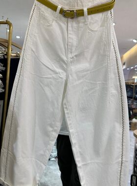 闪魅92188H小艺欧货女装2026春夏极简风明线设计感垂感显瘦牛仔裤