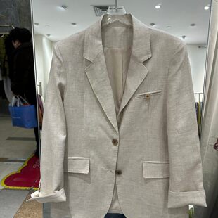 韩伊雪2623H 2026春季 高级感老钱风宽松显瘦西装 外套 小艺欧货女装