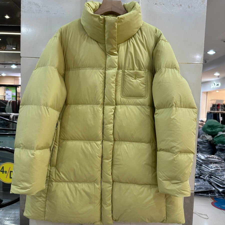 小艺欧货女装2025年冬季立领中长款白鸭绒保暖羽绒服外套892A63H