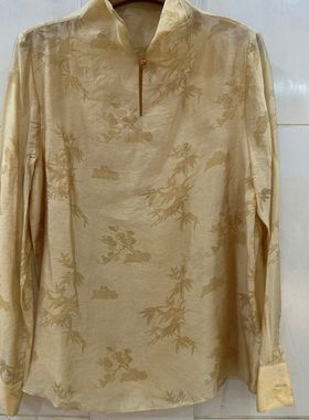 小艺欧货女装2026春季款中式立领复古提花宽松显瘦气质上衣26735H