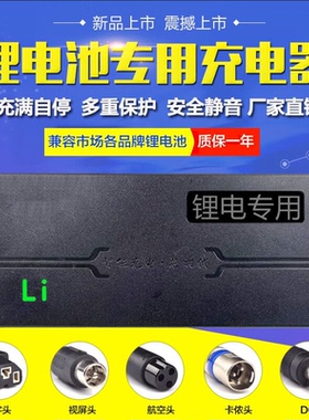 星恒锂电池电动车专用充电器24V36V48V2A42V54.6V3A58.8V专用包邮