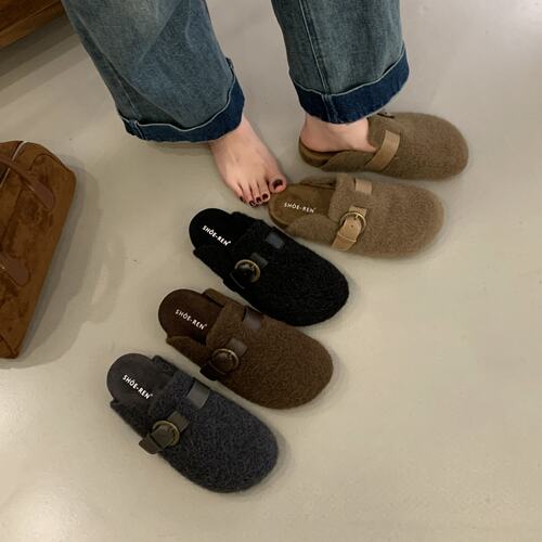 SHOE-REN毛毛勃肯鞋女秋