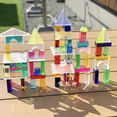 ins同款几何亚克力透光积木