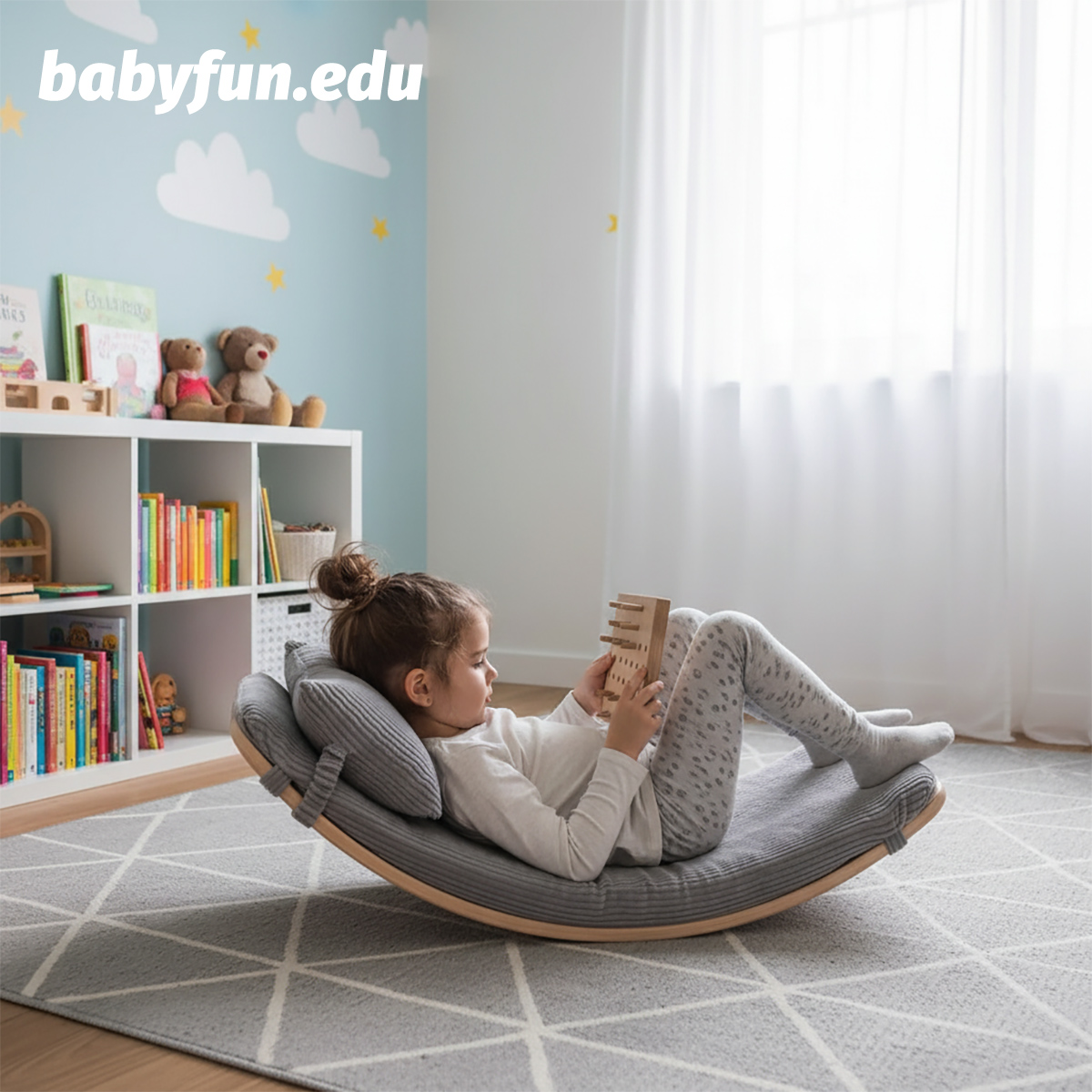 BABYFUN幼儿园弯曲平衡板健身跷跷板感统训练儿童摄影木制ins玩具 BABYFUN幼儿园弯曲平衡板健身跷跷板感统训练儿童摄影木制ins玩具