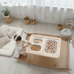 BABYFUN儿童感官垫游戏垫可擦洗耐脏地毯便携式露营玩具垫爬行垫