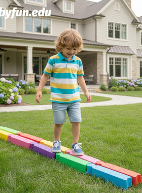 BABYFUN长方形过河石儿童感统训练幼儿园教具家用平衡多巴胺玩具