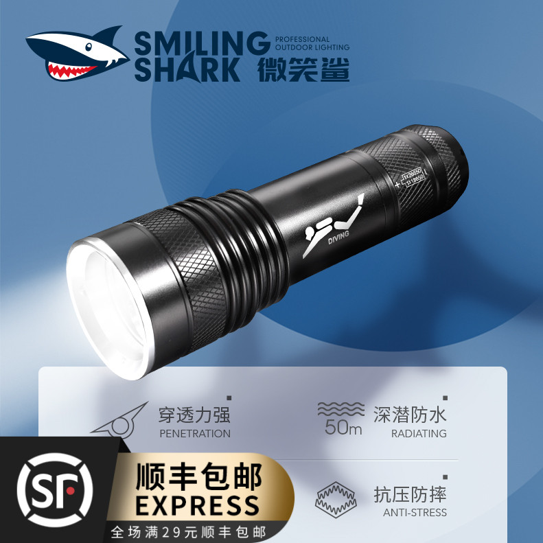 多功能潜水手电筒水下专业强光充电超亮防水26650户外捕鱼探照灯|msdalam kategori luar/Mountaineer/Camping/Aksesori perjalanan, Lampu luar, peralatan lampu menyelam - dari Buy2taobao.com untuk memberikan perkhidmatan ejen Taobao profesional membeli