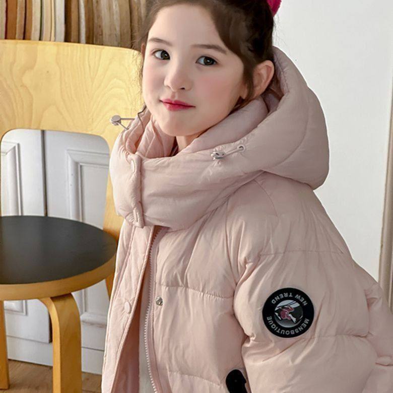 2025儿童潮范连帽羽绒服加厚冬装男女童鸭绒外套韩版冬季新款童装