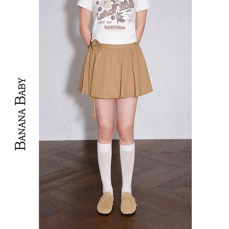 【莱赛尔】BANANA BABY2025年秋新款文艺复古感短裙女高腰半身裙