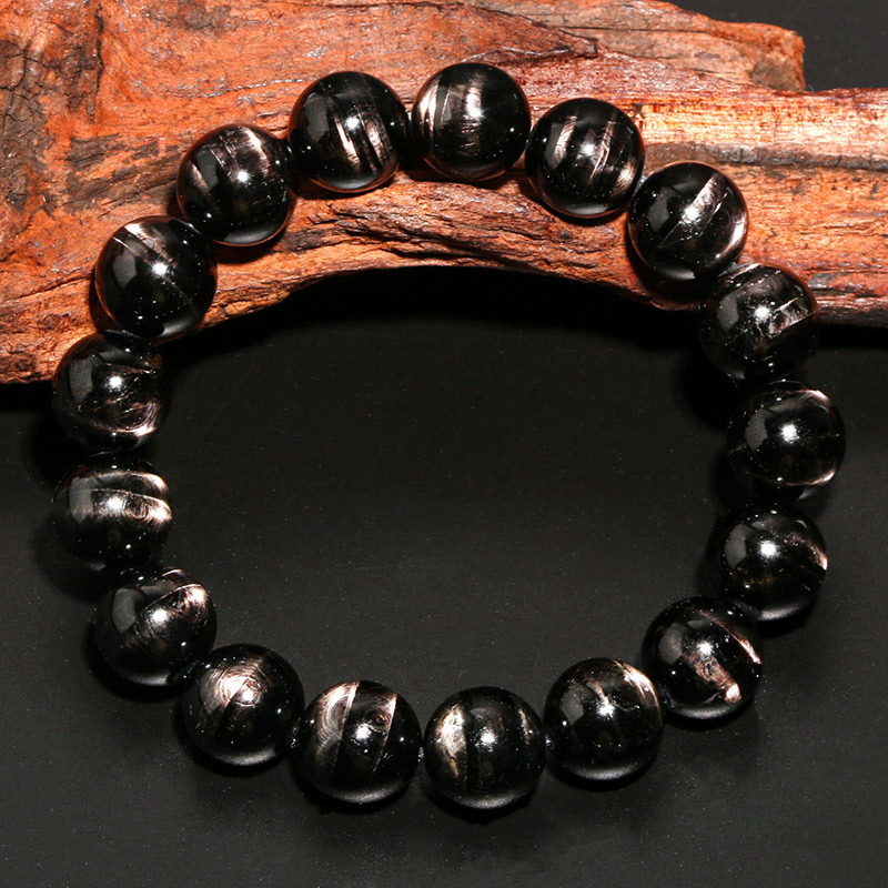 天然金运石十字星光手链水晶手串