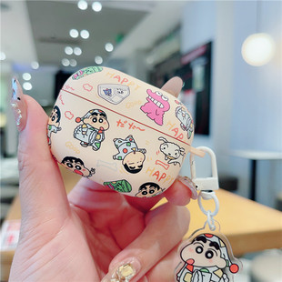 适用vivotws5保护套磨砂软壳新款vivotws4HiFi卡通恐龙睡衣蜡笔小新iQOOTWS2无线蓝牙耳机套air3pro硅胶个性