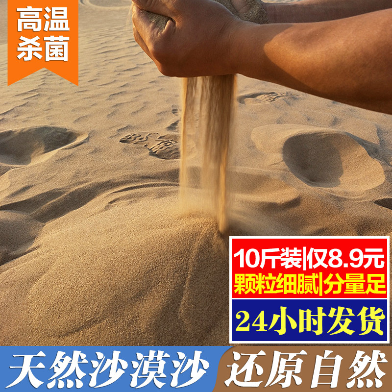 沙漠细沙子仓鼠浴沙金丝熊芦丁鸡尿沙造景装饰玩具沙净重约9.8斤
