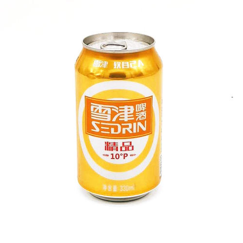 雪津啤酒精品易拉罐百威英博旗下8瓶泡沫箱装包邮 - 封面