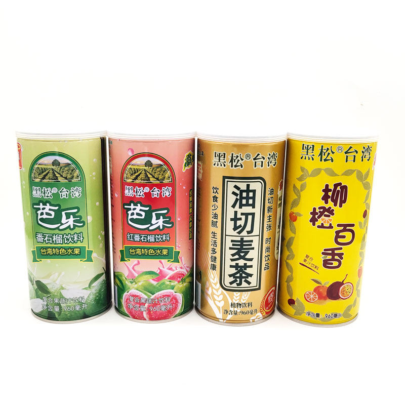 台湾黑松油切麦茶红芭乐汁番石榴柳橙百香果菠萝雪梨960ml包邮