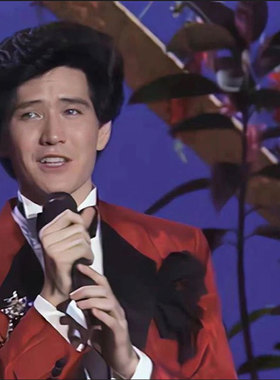 冬天里的一把火台湾歌手费翔同款假发帅气阳光时尚蓬松表演造型