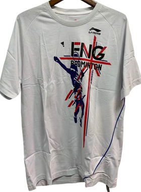 李宁短袖t恤男上衣夏季白色健身跑步训练羽毛球服运动衣AHSG031