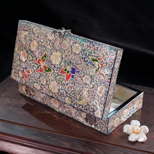 螺钿漆器首饰盒新中式高档精致三金结婚新婚送礼扬州平遥推光漆器