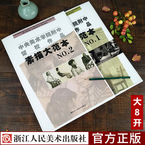 中央美院附中留校作品素描大范本