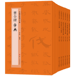中国碑帖临习字典全套10册 曹全碑颜真卿多宝塔怀仁集王羲之圣教序智永楷书千字文乙瑛碑 偏旁部首归类楷行隶草毛笔书法工具书
