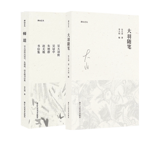 师道+大羽随笔全2册 吴大羽致吴冠中朱德群赵无极书信集 吴大羽写给学生的十封书信集 中国近代随笔 湖山艺丛