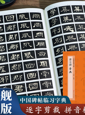 曹全碑字典 中国碑帖临习字典 按偏旁部首归类行书隶书楷书毛笔书法字典工具书 书法爱好者快速掌握字体结构技巧 临摹鉴赏教材书