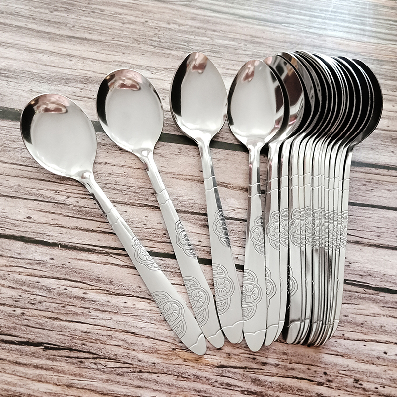 家用不锈钢长柄汤勺儿童调羹勺子