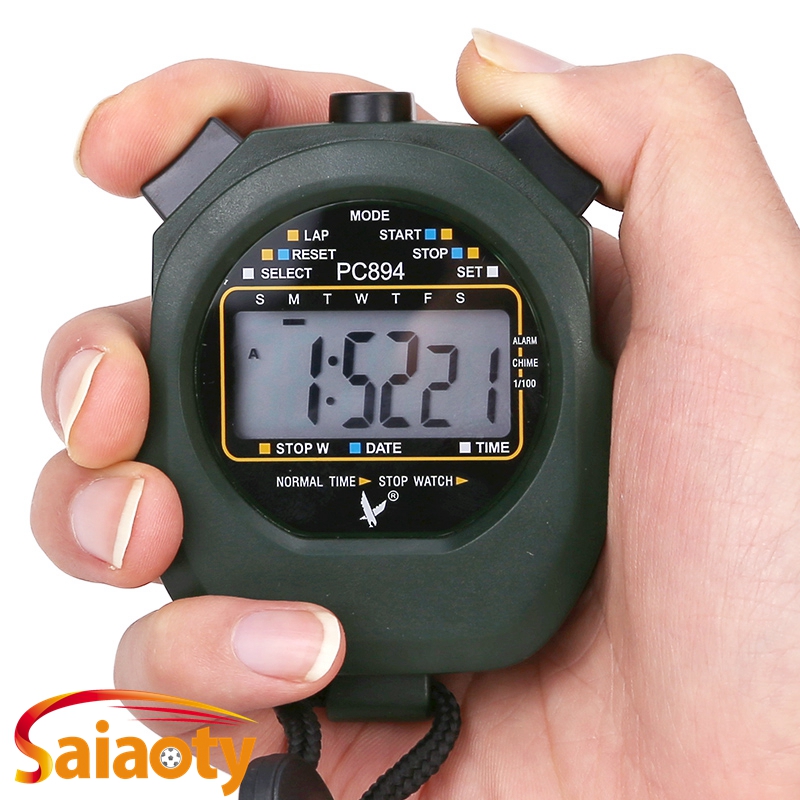 pc894田径计时器天福秒表TF307单排2道秒表 tf306电子计时秒表