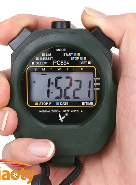 pc894田径计时器天福秒表TF307单排2道秒表 tf306电子计时秒表