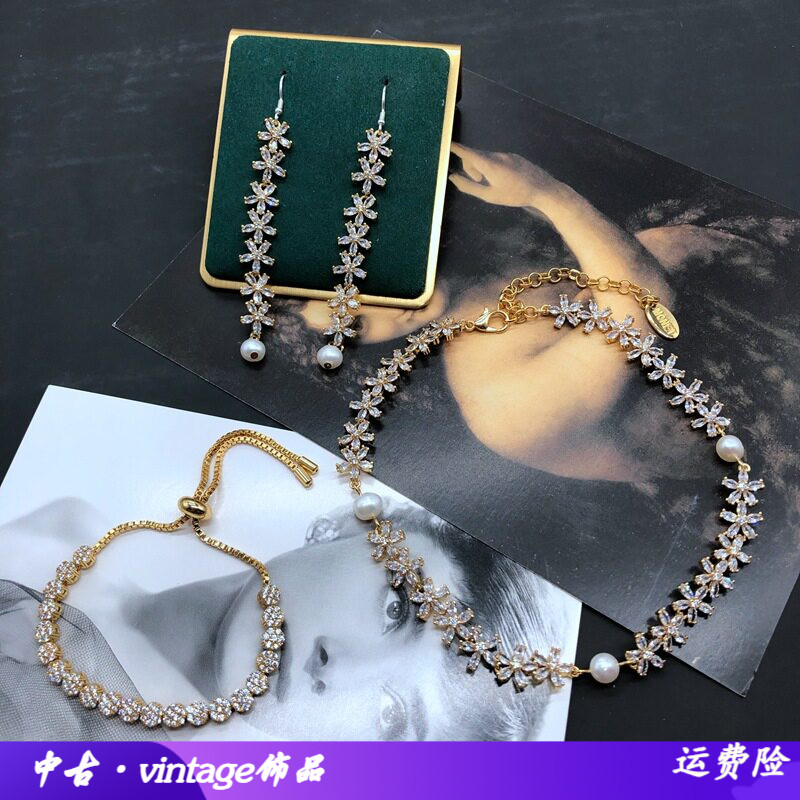电镀真金铜材造石花朵银针耳钩耳