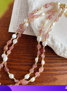 锁骨链新款复古高品质天然项链