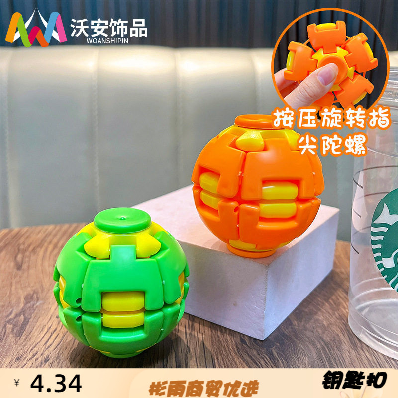 3D解压螺旋指尖按键齿轮球随身解