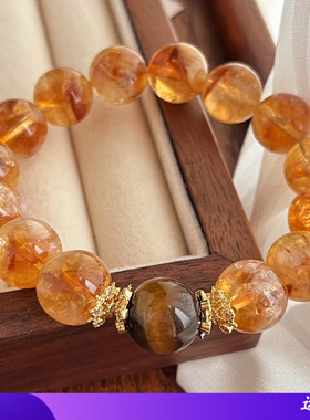 新款国风复古12mm高品质天然黄