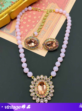 青岛小宝石玻璃几何椭圆耳环吊坠