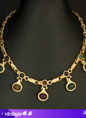 合金青岛vintage饰品宫廷风项链