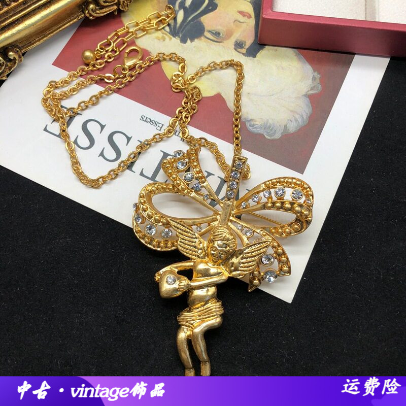 重工高级镀真金长款项链可拆卸胸