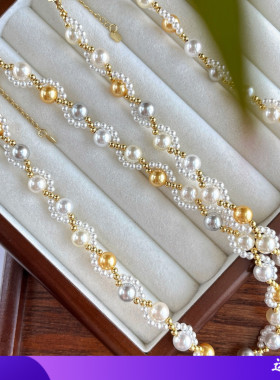 新款复古高品质高光冷白混彩暖