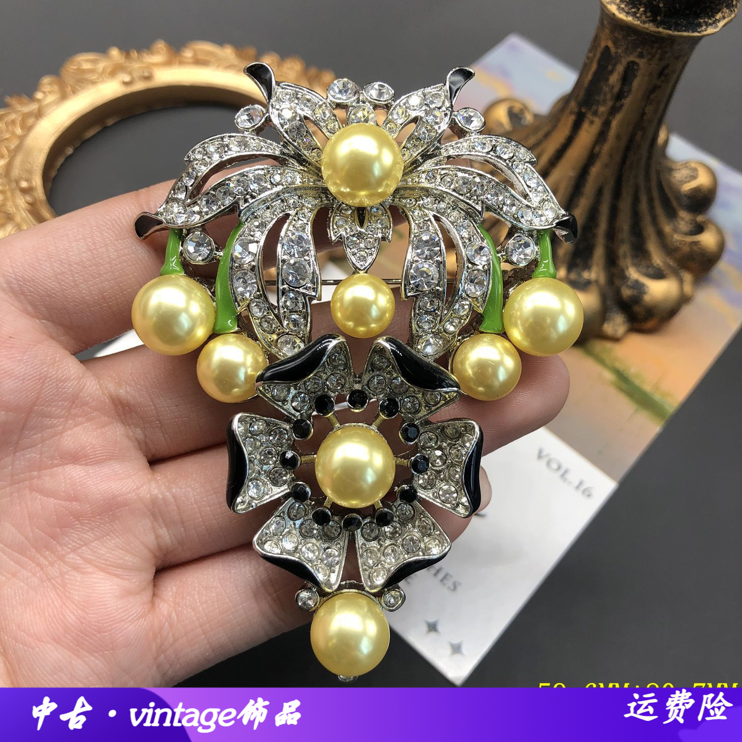 时尚气质百搭胸针葡萄造型花朵滴