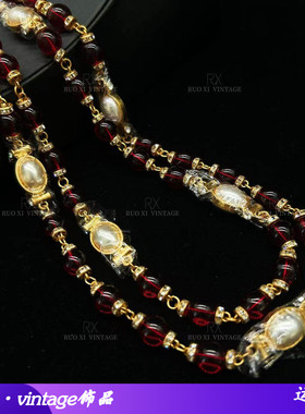 欧美佛罗伦萨珍珠华丽项链vinta