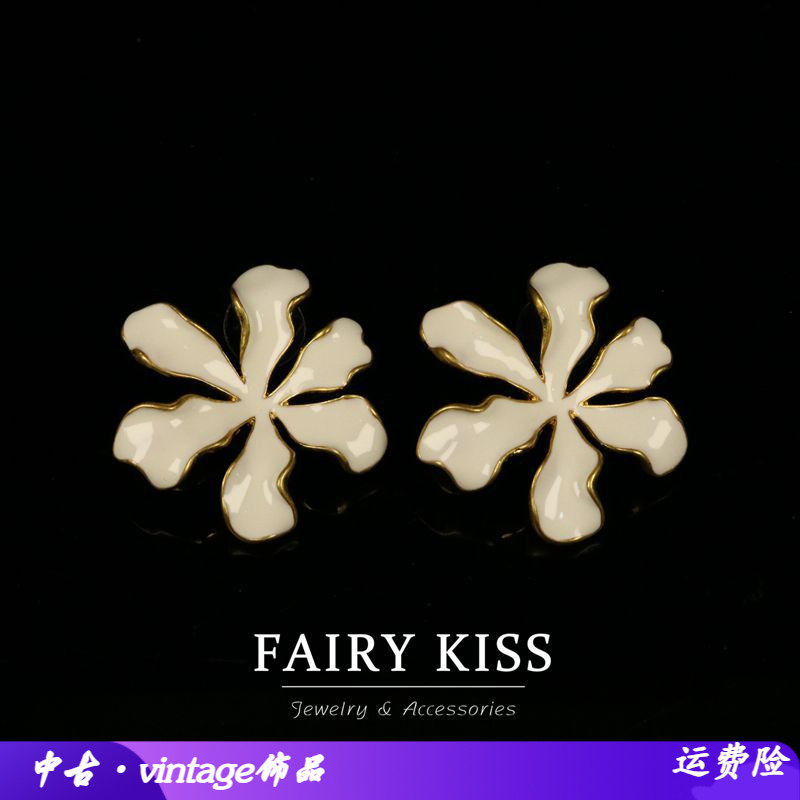 简约高级感电镀老金手工珐琅百搭