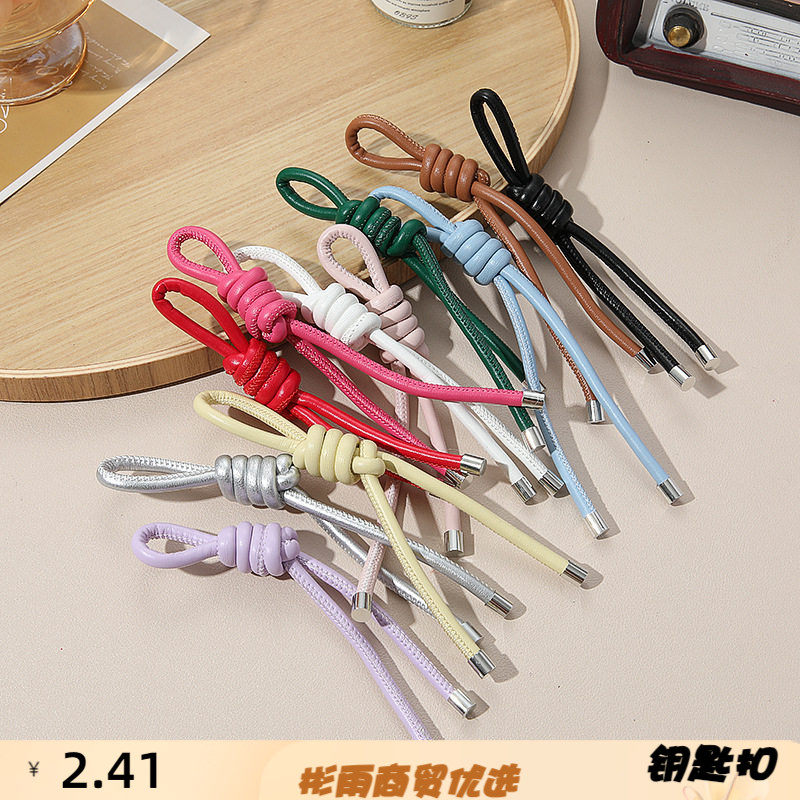 新品pu皮绳秘鲁结挂饰时尚手机挂