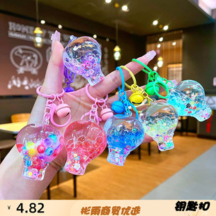 网红流沙入油瓶热气球挂件情侣钥匙挂件背包配饰汽车礼品挂饰